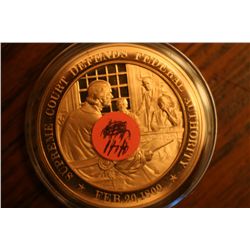 u.s history solid bronze medal