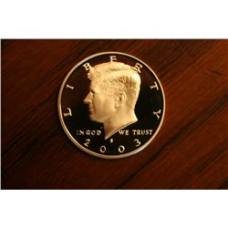 proof 2003s kennedy half dollar
