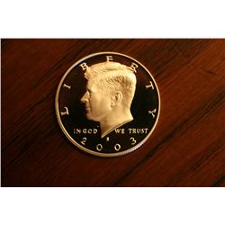 proof 2003s kennedy half dollar