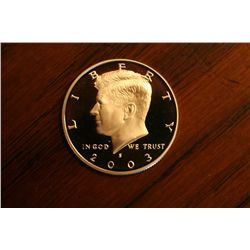 proof 2003s kennedy half dollar