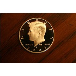 proof 2003s kennedy half dollar