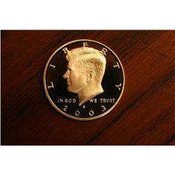 proof 2003s kennedy half dollar
