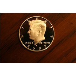 proof 2003s kennedy half dollar