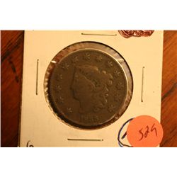 1833 large cent