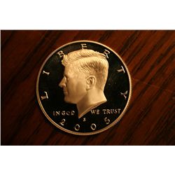 proof 2005s kennedy half dollar
