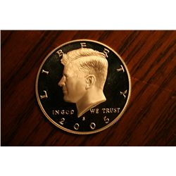 proof 2005s kennedy half dollar