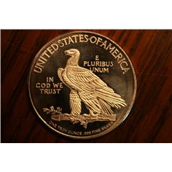 indian chief .999 troy ounce bu coin