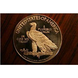 indian chief .999 troy ounce bu coin