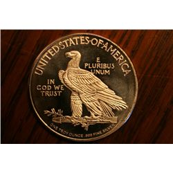 indian chief .999 troy ounce bu coin