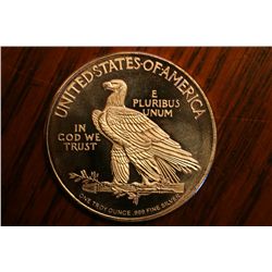 indian chief .999 troy ounce bu coin