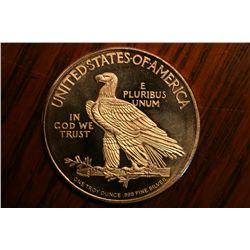 indian chief .999 troy ounce bu coin
