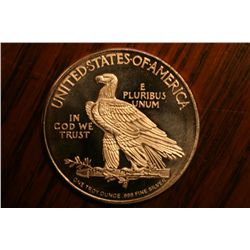 indian chief .999 troy ounce bu coin