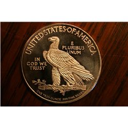 indian chief .999 troy ounce bu coin