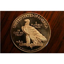 indian chief .999 troy ounce bu coin