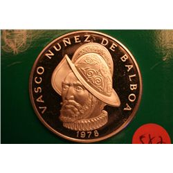 1974 one balboa proof coin .925