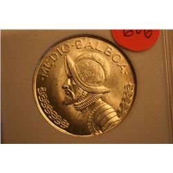 1962 .900silver ms66 1/2 balboa coin