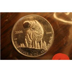 2006 1/2 oz wolf coin