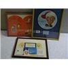 Image 1 : A FRAMED BING CROSBY WHITE CHRISTMAS DISC, "TO JOHN JOYCE FOR METRO RADIO - 1985", TOGETHER WITH A F