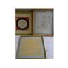 Image 1 : A FRAMED PICTURE, "MUSIC TO SHAVE BY", A FRAMED BING CROSBY EMBROIDERY TOGETHER WITH A FRAMED PENCIL