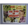 Image 1 : A LARGE UNFRAMED COLOUR POSTER "BING CROSY THE ROAD TO HOLLYWOOD".