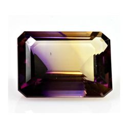 Natural Amethyst Bi-color 32.19 ctw Emerald Cut