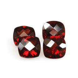 Natural Garnet 7.56 ctw Cushion checkered 7x7mm