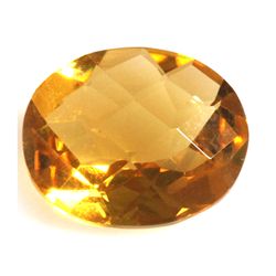 Natural Citrine 3.63 ctw Oval Cut checkered 12x10mm