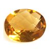 Image 1 : Natural Citrine 3.63 ctw Oval Cut checkered 12x10mm