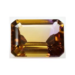 Natural Amethyst Bi-color 19.30 ctw Emerald Cut