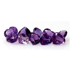 Natural Amethyst Gems 7.03 Heart Shape Cut