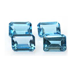 Natural Blue Topaz 7.93 ctw Emerald Cut