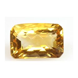 Natural Citrine 3.91 ctw checkered 12x8mm