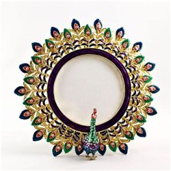 Golden Peacock Faberge Frame