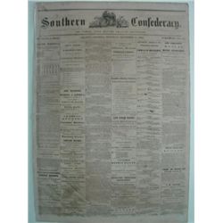 SOUTHERN CONFEDERATE NEWS PAPER - DATED DECEMBER 16 18