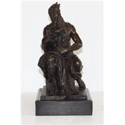 Exquisite Bronze Sculpture Michaelangelo's Moses