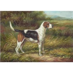 5 x 7 Oil on Board ~Puppy in Field~