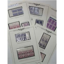 1938-39 plate block of 4 collection unless noted NEW  NH