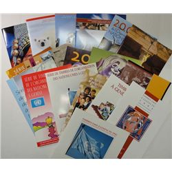 1992 thru 2009 United nations Geneva collection  folders with stamps