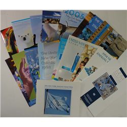 1992 thru 2009 United nationsNew York collection  folders with stamps