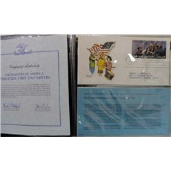 58 first day covers from US Postal service Postmasters of America