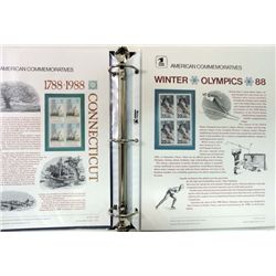 Aprox 78 souvinier panels(new stamps) 1988 thru 1991 from the US Postal service