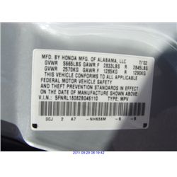 2002 - HONDA ODYSSEY