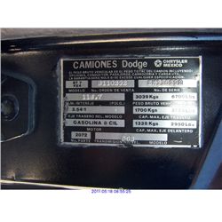 1995 - DODGE 2500*** EXPORT ONLY***