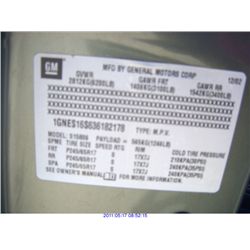 2003 - CHEVROLET BLAZER***EXPORT ONLY**