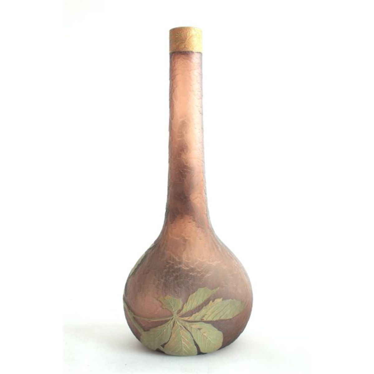 "Mont Joye" art glass vase signed