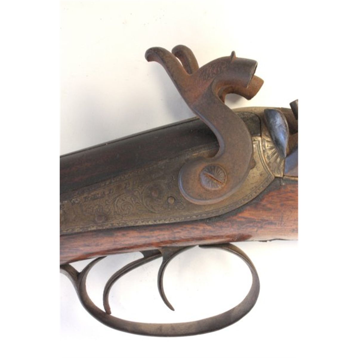 Lane & Reed antique double barrel shotgun