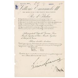 Benito Mussolini and Vittorio Emanuele III