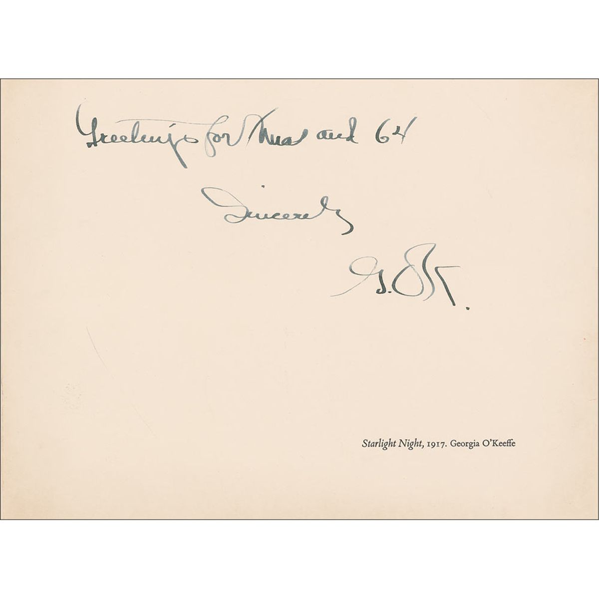 Posthumous letter to georgia o keefe essay 05 picture