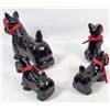 Image 2 : LOT OF 4 CERAMIC SCOTTY DOG FIGURINES