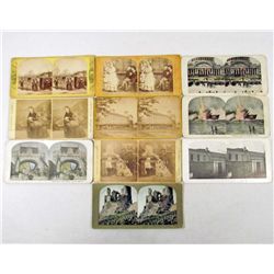 LOT OF 10 VINTAGE PHOTO STEREOVIEW CARDS